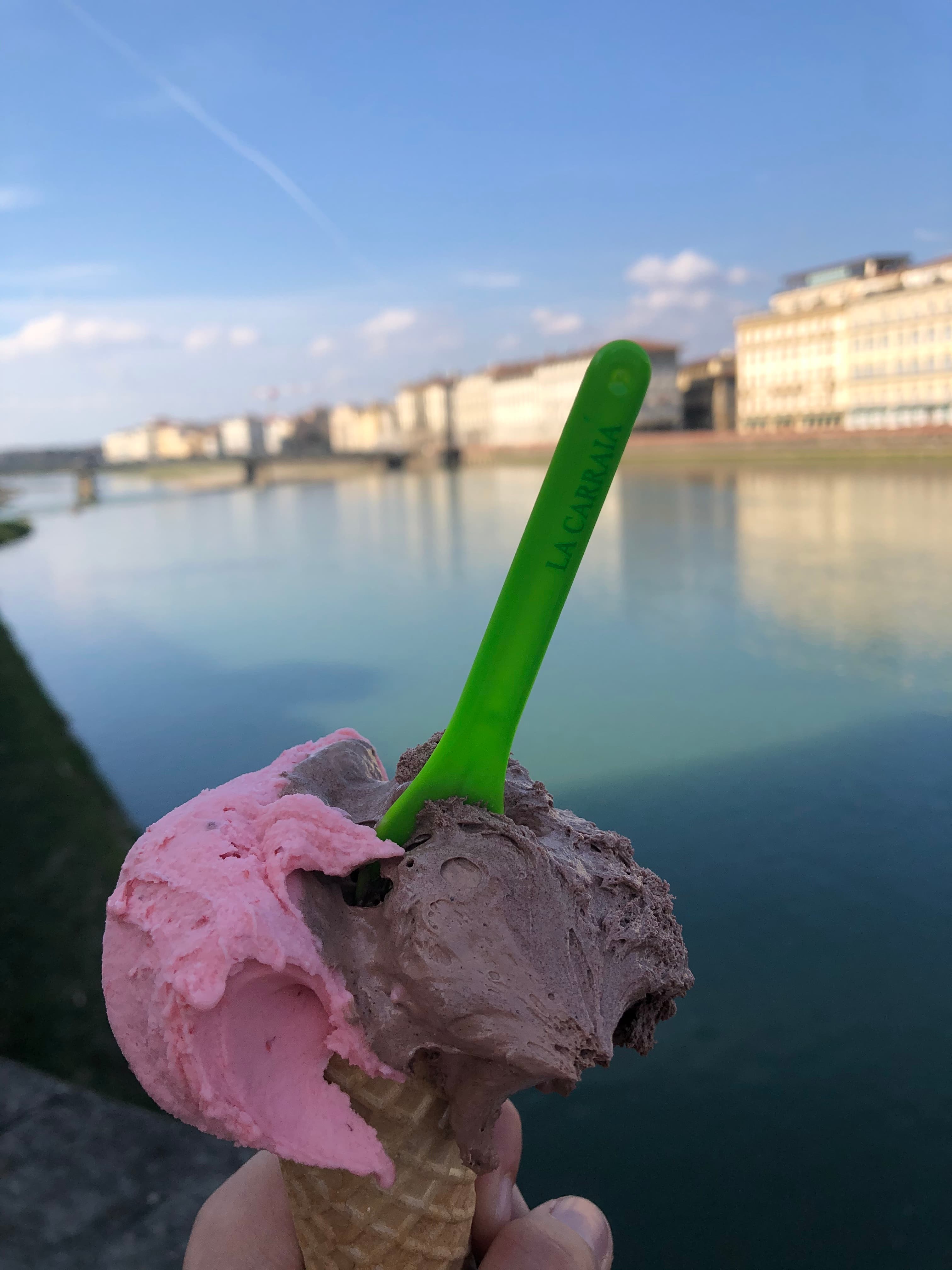 A cone of gelato.