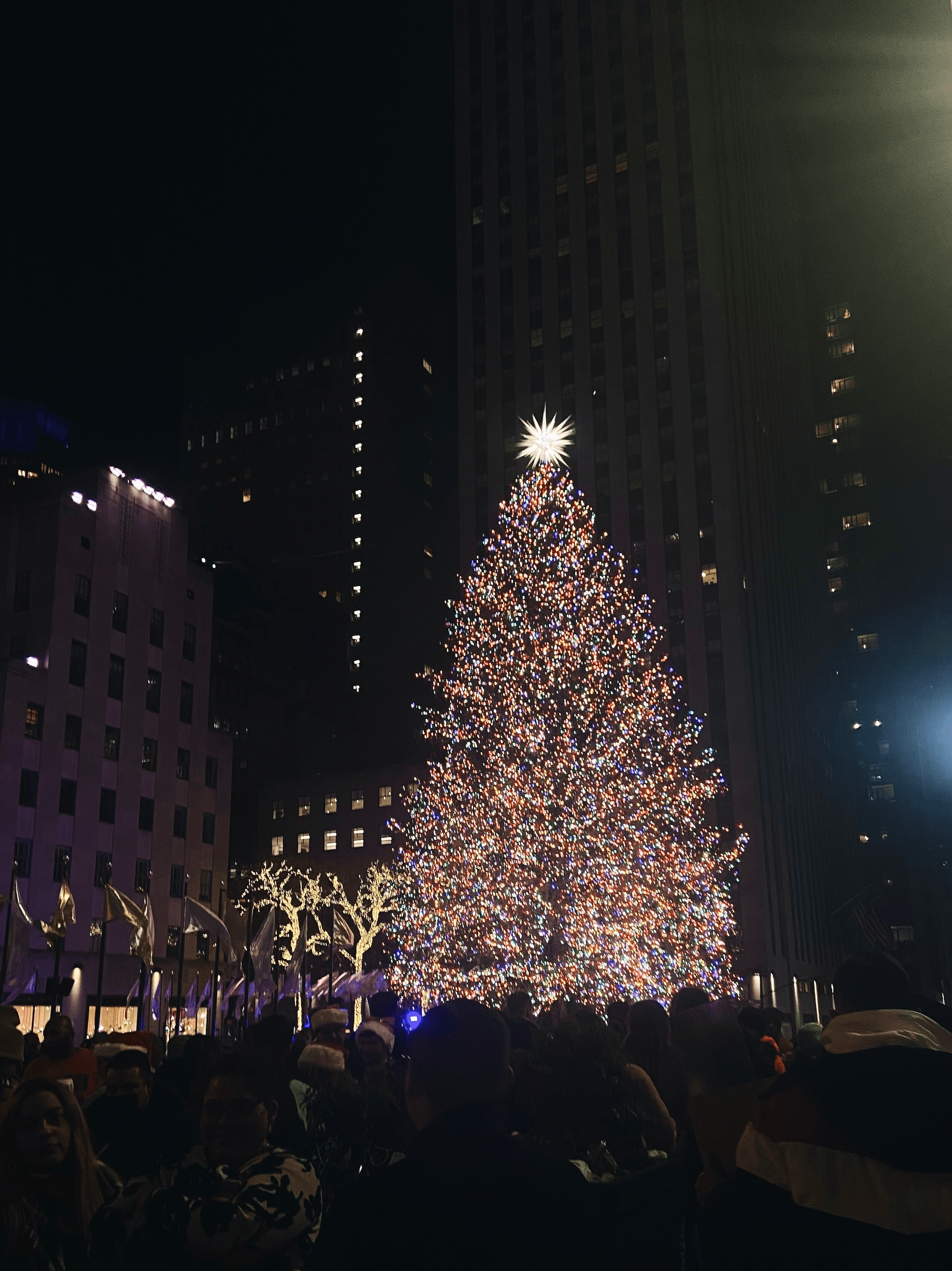 The Rockefeller Tree is a towering symbol of holiday cheer in New York City.